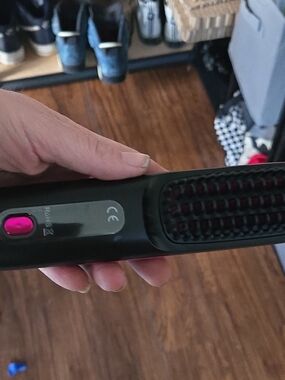2 For $32 Black and Pink Hair Straightening Brush - Women Hair Tool